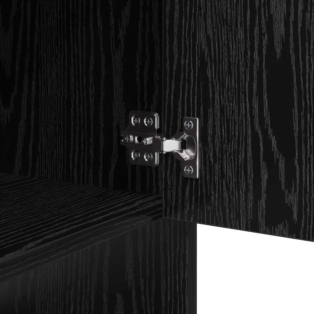 Sideboard Sort eg 97 x 29 x 75 cm Konstrueret træ