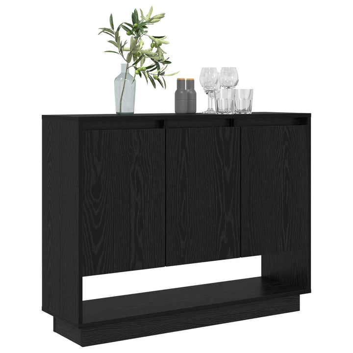 Sideboard Sort eg 97 x 29 x 75 cm Konstrueret træ