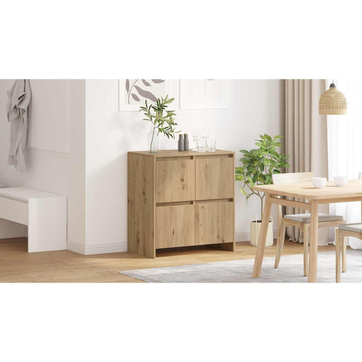 Sideboard Artisan Egetræ 70 x 41 x 75 cm Konstrueret træ