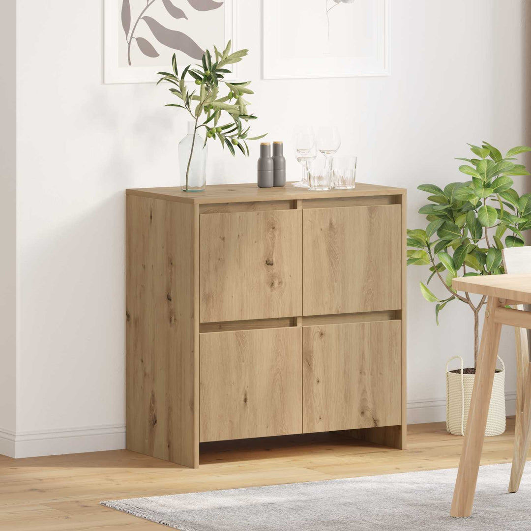 Sideboard Artisan Egetræ 70 x 41 x 75 cm Konstrueret træ