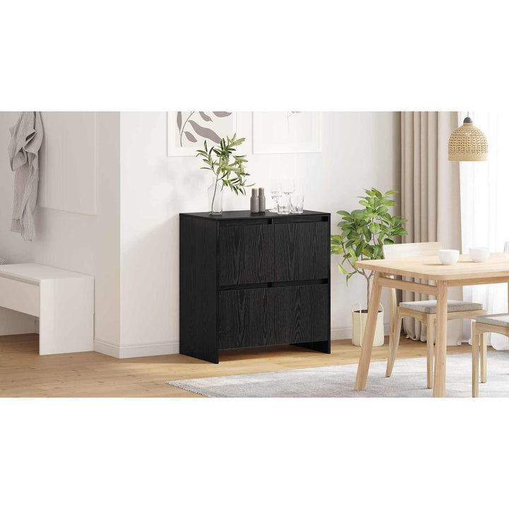Sideboard Sort eg 70 x 41 x 75 cm Konstrueret træ