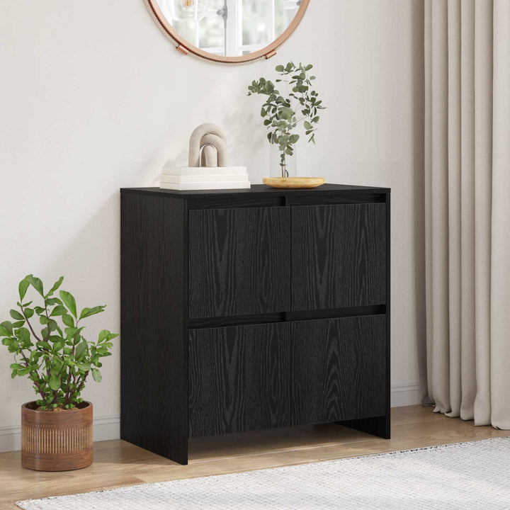 Sideboard Sort eg 70 x 41 x 75 cm Konstrueret træ