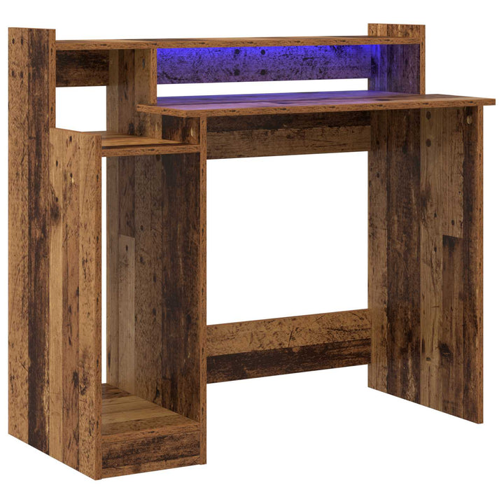 Bord med hylde Gammelt træ 97 x 45 x 90 cm Konstrueret træ