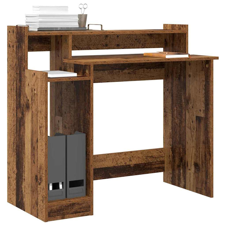 Bord med hylde Gammelt træ 97 x 45 x 90 cm Konstrueret træ