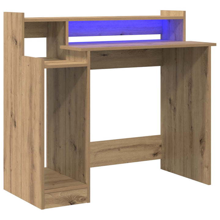 Bord med hylde Artisan Egetræ 97 x 45 x 90 cm Konstrueret træ