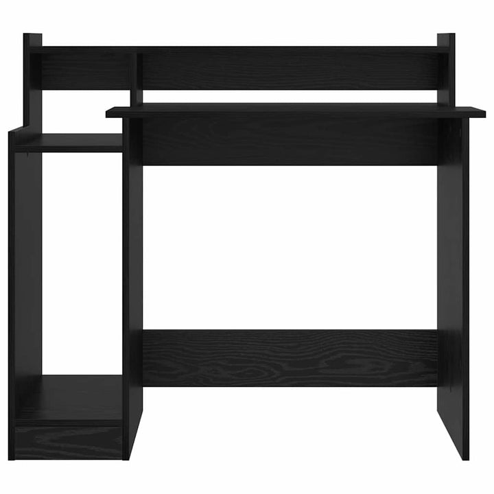 Bord med hylde Sort eg 97 x 45 x 90 cm Konstrueret træ