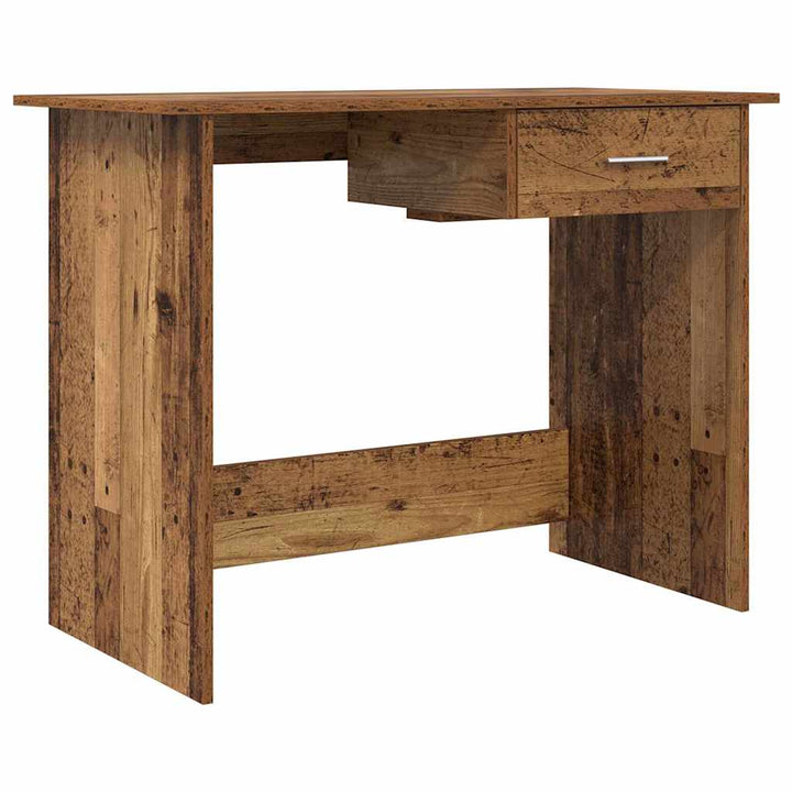 Bord med skuffe Gammelt træ 100 x 50 x 76 cm Konstrueret træ