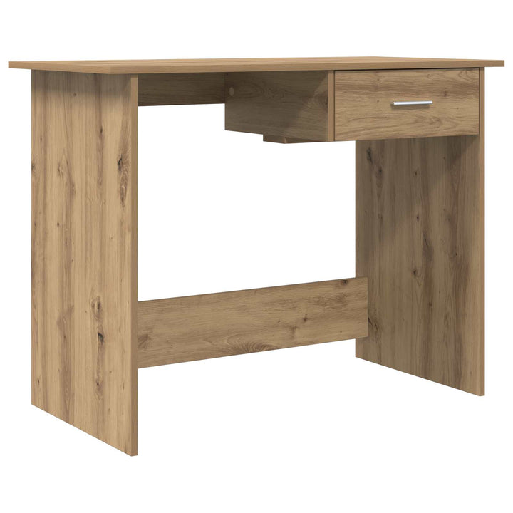 Bord med skuffe Artisan Egetræ 100 x 50 x 76 cm Konstrueret træ