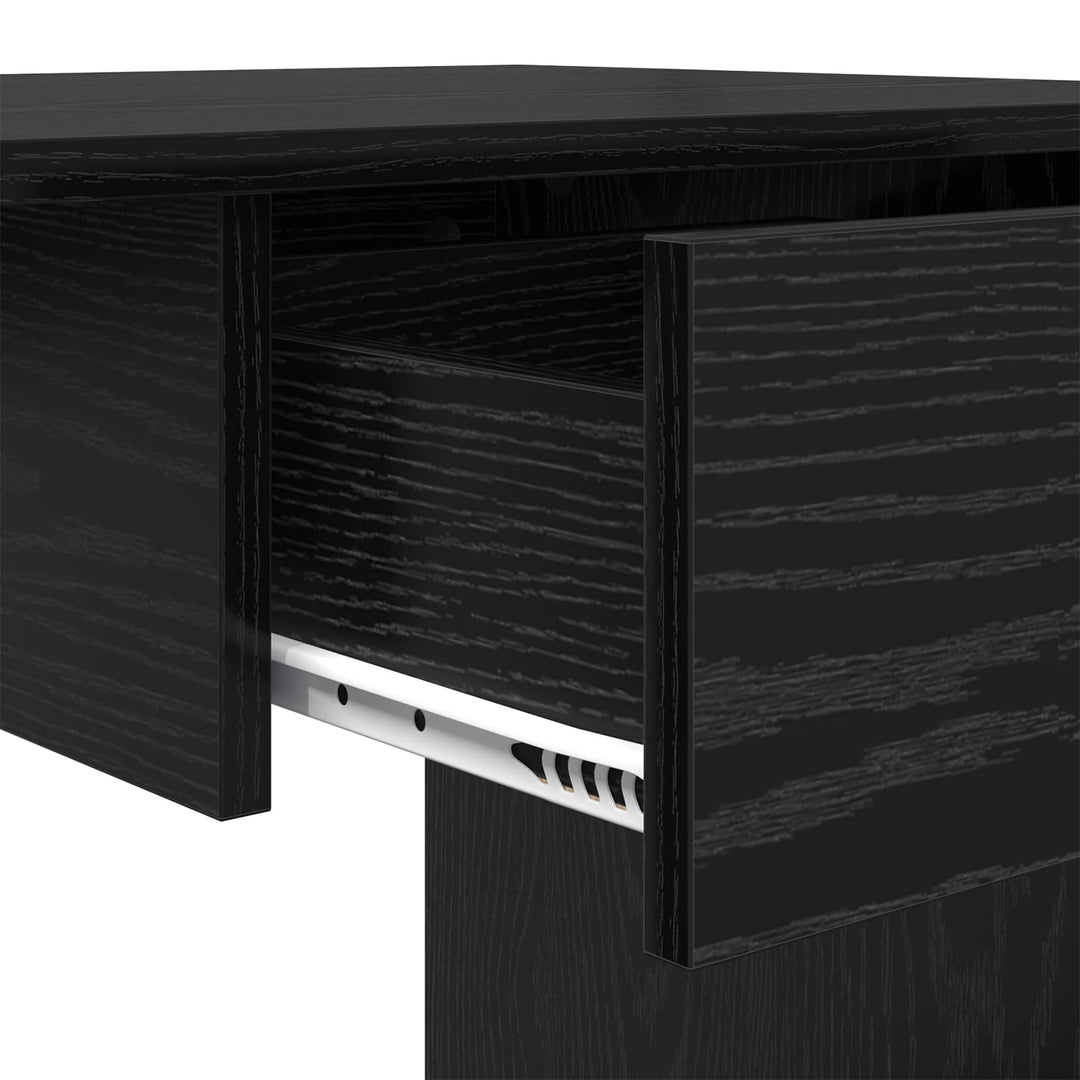 Bord med skuffe Sort eg 100 x 50 x 76 cm Konstrueret træ