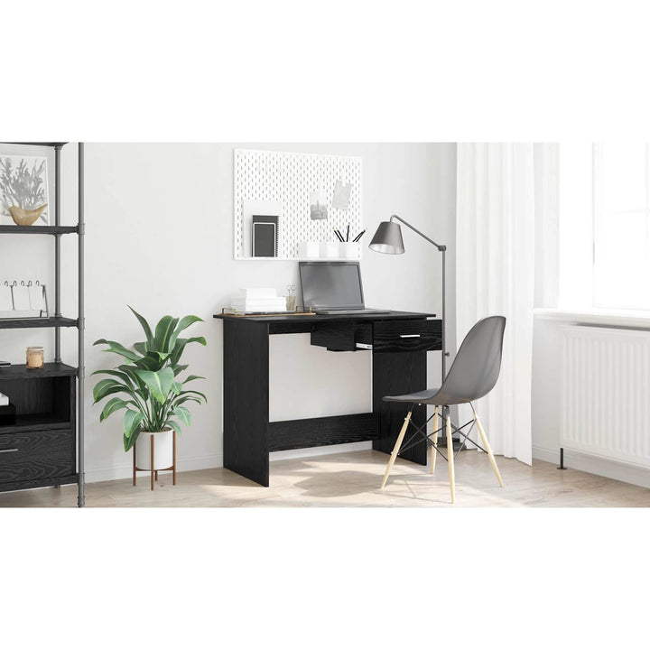Bord med skuffe Sort eg 100 x 50 x 76 cm Konstrueret træ