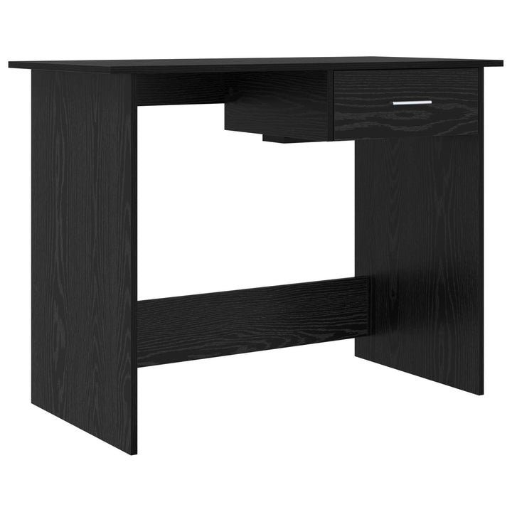 Bord med skuffe Sort eg 100 x 50 x 76 cm Konstrueret træ