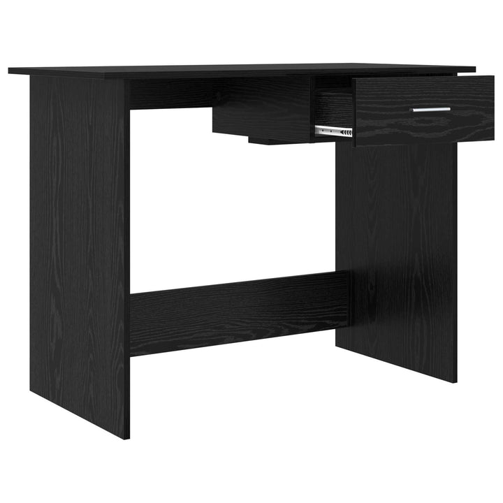 Bord med skuffe Sort eg 100 x 50 x 76 cm Konstrueret træ