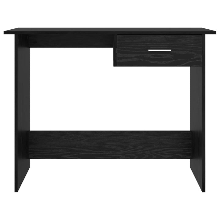 Bord med skuffe Sort eg 100 x 50 x 76 cm Konstrueret træ