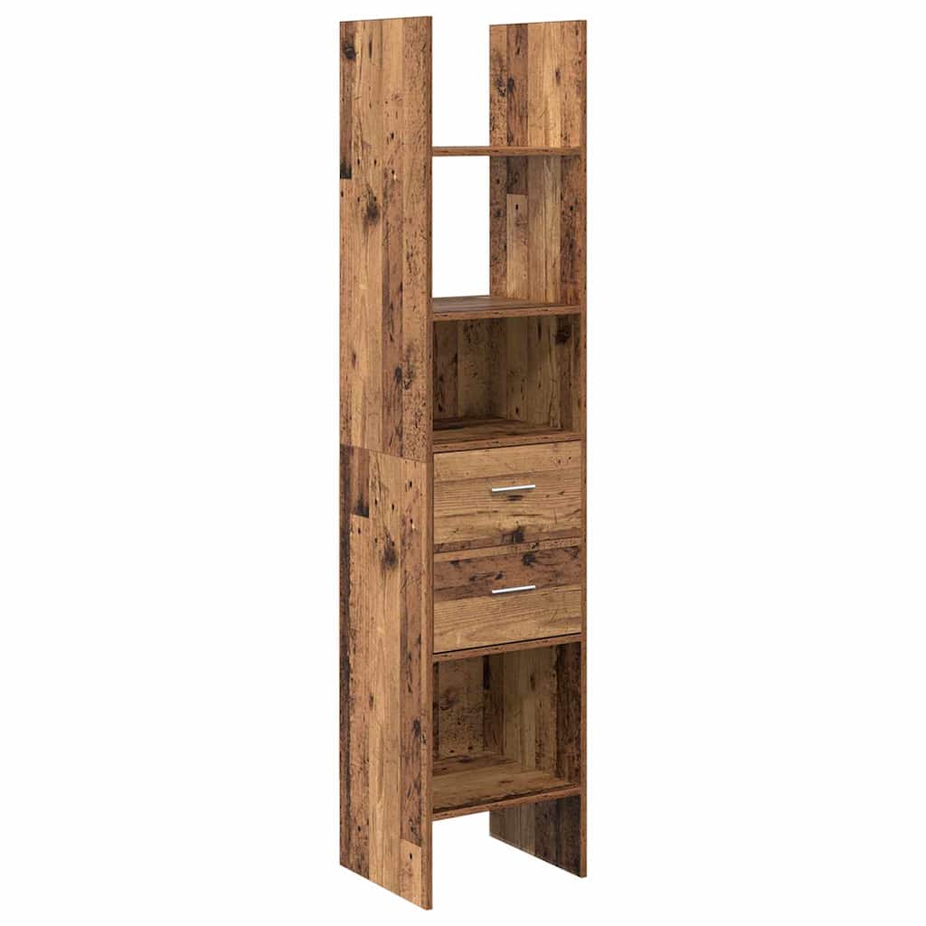 Bogskab Gammelt træ 40 x 35 x 180 cm Konstrueret træ