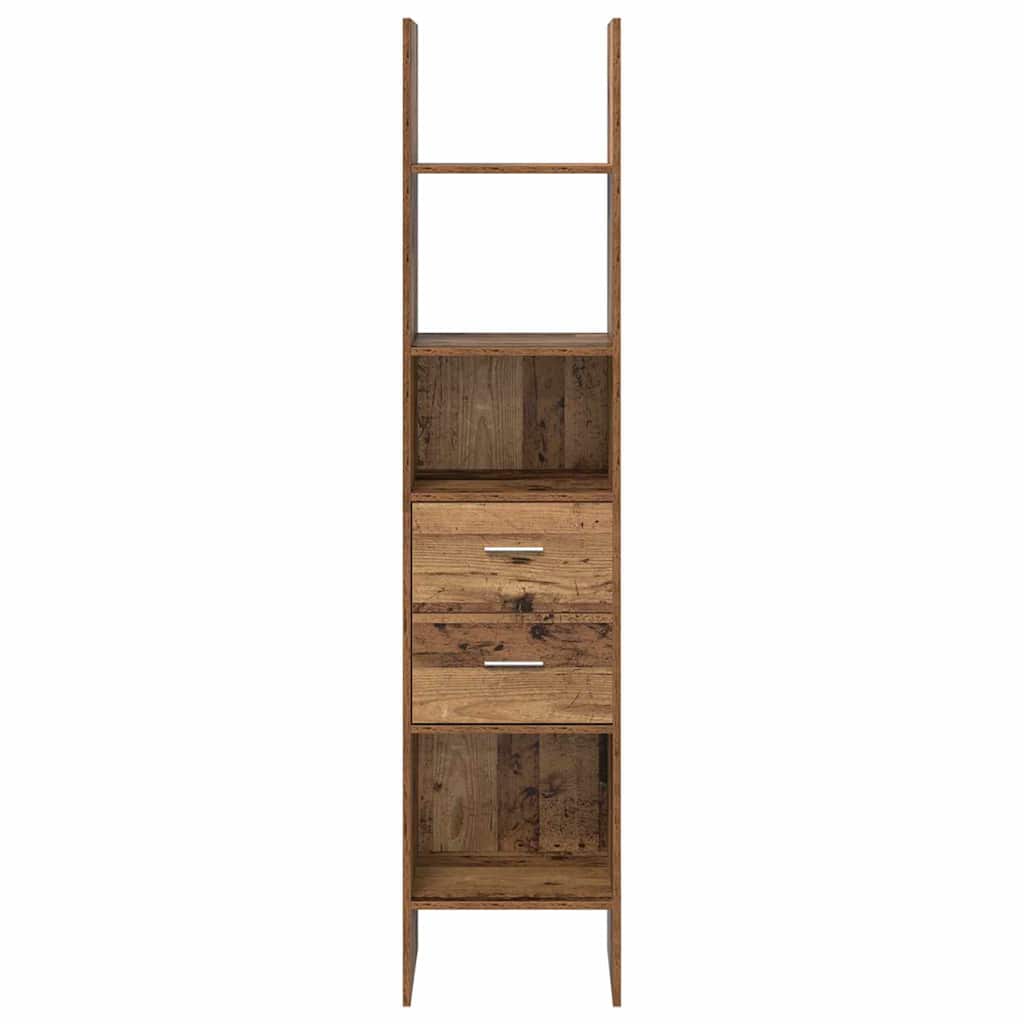 Bogskab Gammelt træ 40 x 35 x 180 cm Konstrueret træ