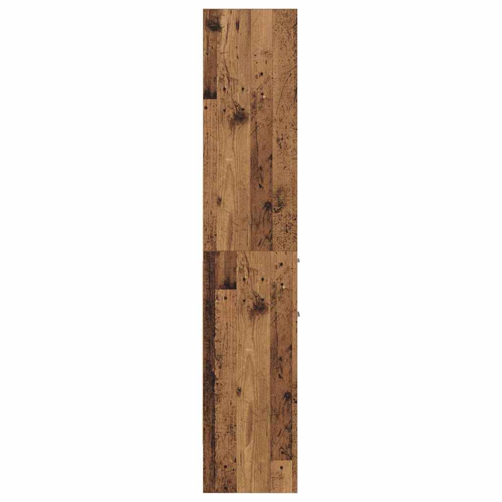 Bogskab Gammelt træ 40 x 35 x 180 cm Konstrueret træ