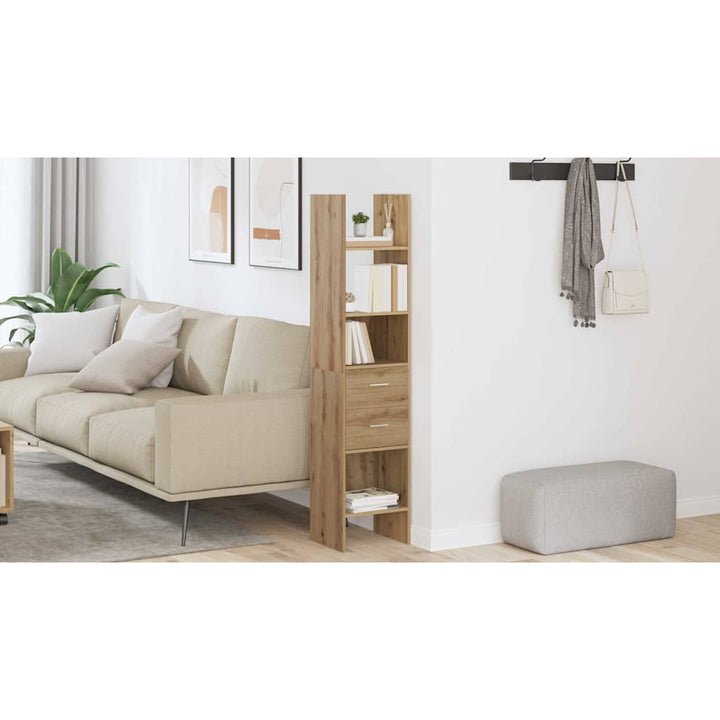 Bogskab artisan eg 40 x 35 x 180 cm Konstrueret træ