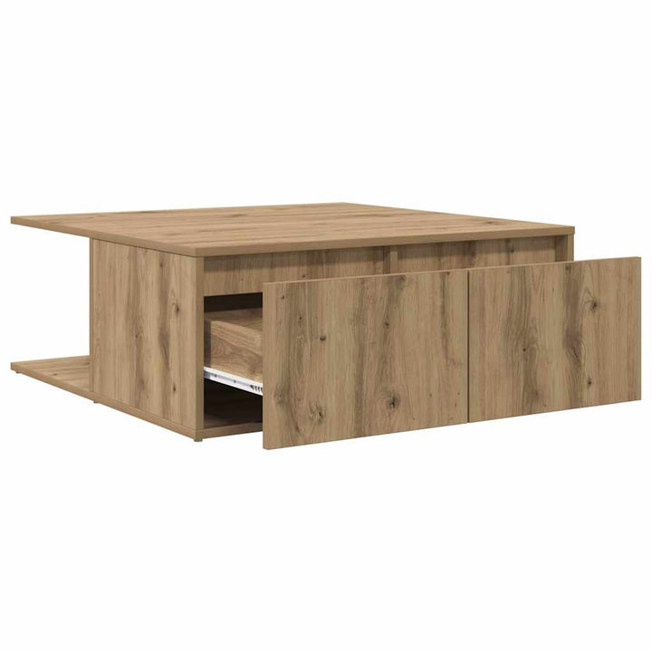 Sofabord artisan eg 80 x 80 x 31 cm Konstrueret træ