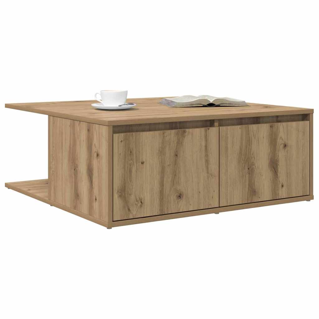 Sofabord artisan eg 80 x 80 x 31 cm Konstrueret træ