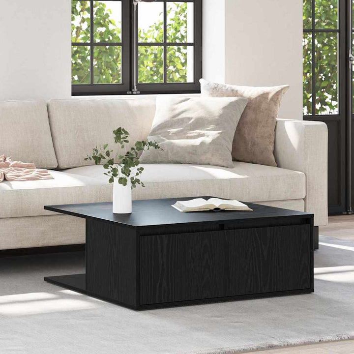 Sofabord Sort eg 80 x 80 x 31 cm Konstrueret træ