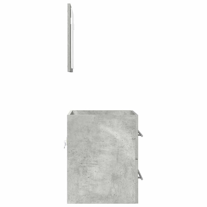 Badeværelsesmøbel sæt Grå 41 x 38,5 x 48 cm Samlet træ og metal