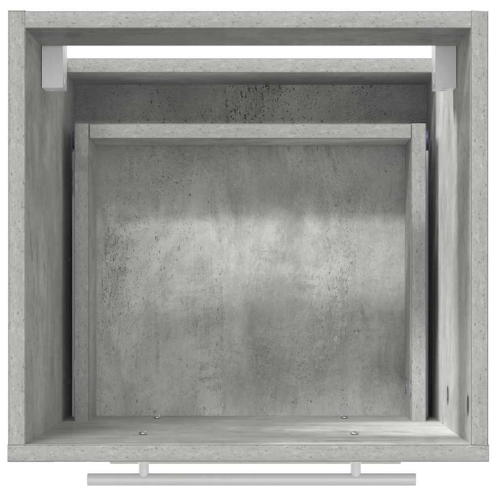 Badeværelsesmøbel sæt Grå 41 x 38,5 x 48 cm Samlet træ og metal
