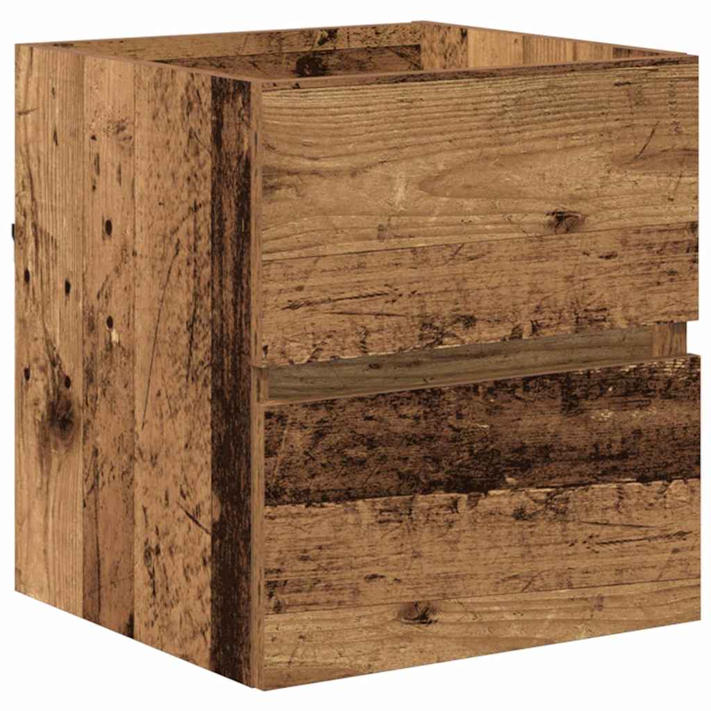 Badeværelsesskab Gammelt træ 41 x 38,5 x 45 cm Konstrueret træ