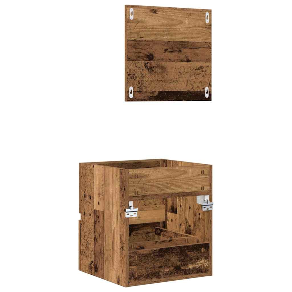 Badeværelsesskab Gammelt træ 41 x 38,5 x 45 cm Konstrueret træ