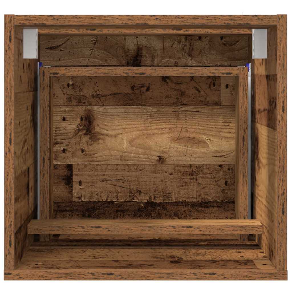 Badeværelsesskab Gammelt træ 41 x 38,5 x 45 cm Konstrueret træ