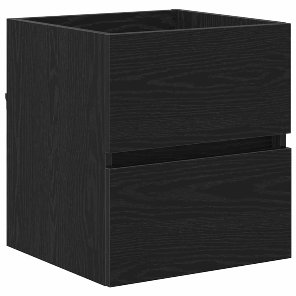 Badeværelsesskab Sort eg 41 x 38,5 x 45 cm Konstrueret træ