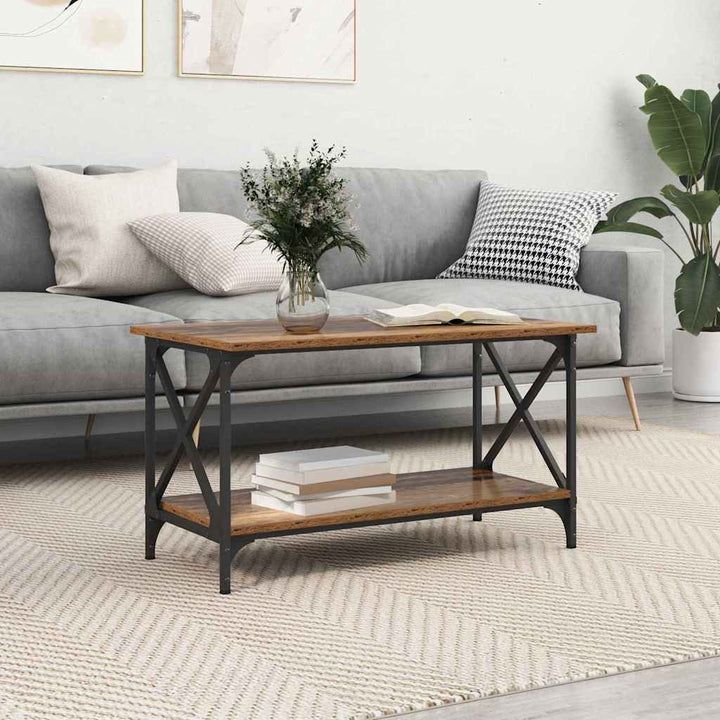 Sofabord Gammelt træ 80 x 45 x 45.5 cm Konstrueret træ