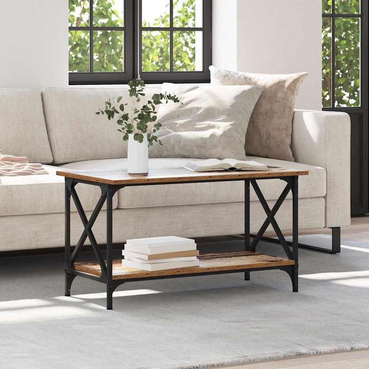 Sofabord Gammelt træ 80 x 45 x 45.5 cm Konstrueret træ