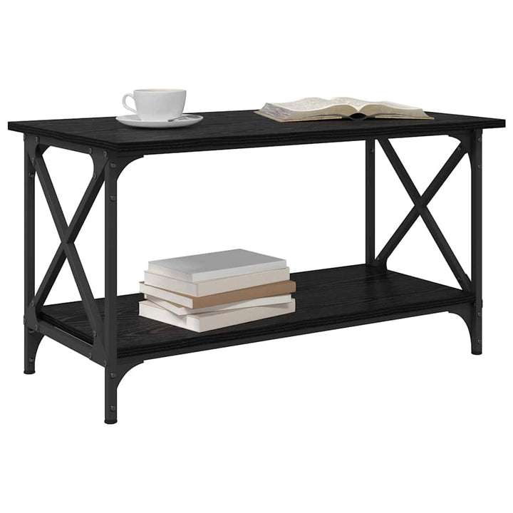 Sofabord Sort eg 80 x 45 x 45.5 cm Konstrueret træ
