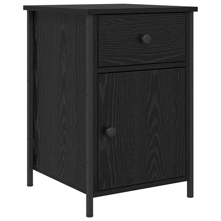 Natskab med skuffe Sort eg 40 x 42 x 60 cm Konstrueret træ
