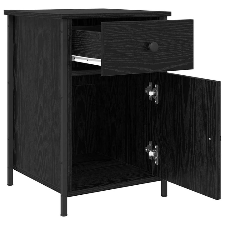 Natskab med skuffe Sort eg 40 x 42 x 60 cm Konstrueret træ
