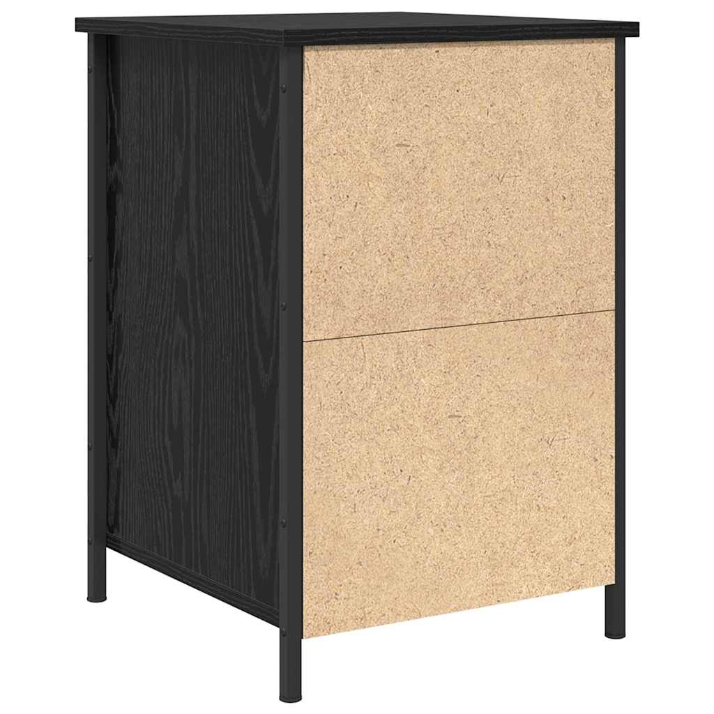 Natskab 2 pcs Sort eg 40 x 42 x 60 cm Konstrueret træ
