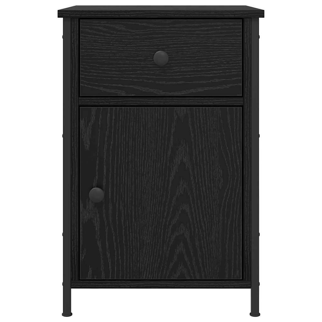 Natskab 2 pcs Sort eg 40 x 42 x 60 cm Konstrueret træ