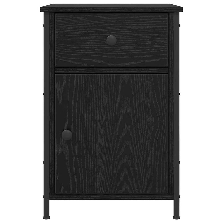 Natskab 2 pcs Sort eg 40 x 42 x 60 cm Konstrueret træ