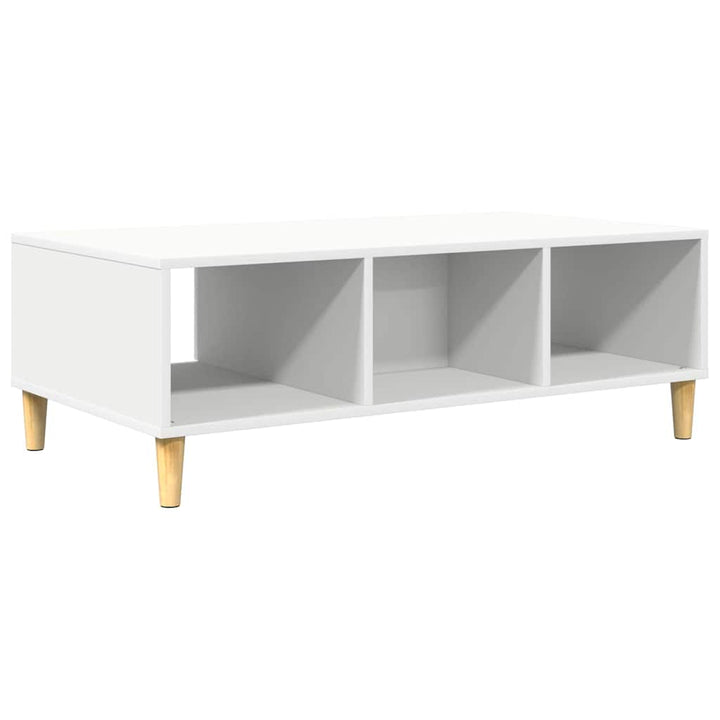 Sofabord Hvid 102 x 55 x 35 cm Konstrueret træ