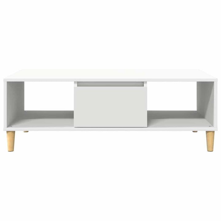 Sofabord Hvid 102 x 55 x 35 cm Konstrueret træ
