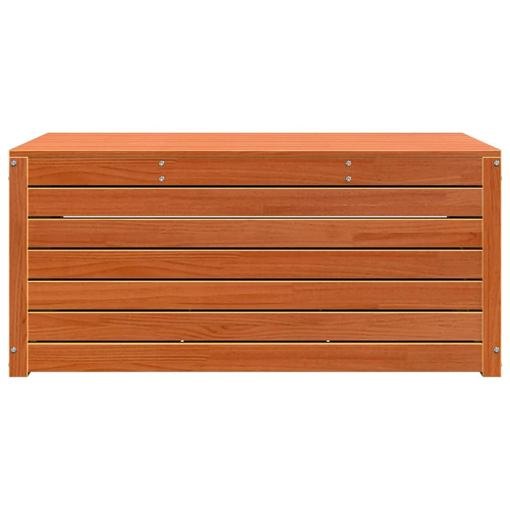 Opbevaringskasse Konstrueret træ 101 x 50,5 x 46,5 cm Voks brun