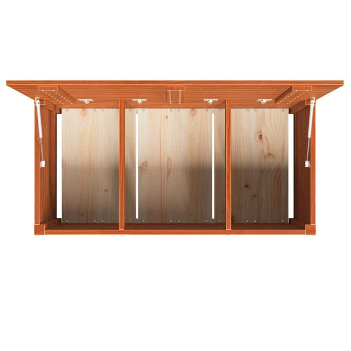Opbevaringskasse Konstrueret træ 101 x 50,5 x 46,5 cm Voks brun