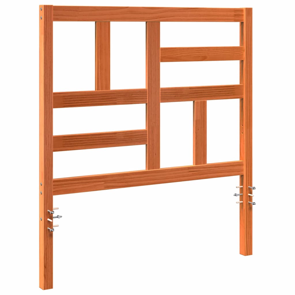 Senge Hovedgærde Voks brun 105,5 x 4 x 104 cm Massiv fyrretræ
