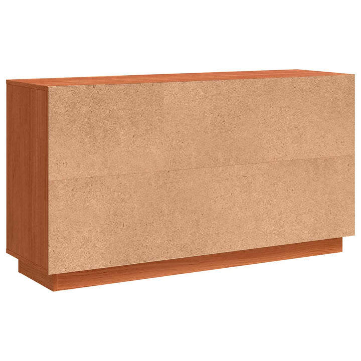 Sideboard Brun eg 111 x 34 x 60 cm Massiv fyrretræ
