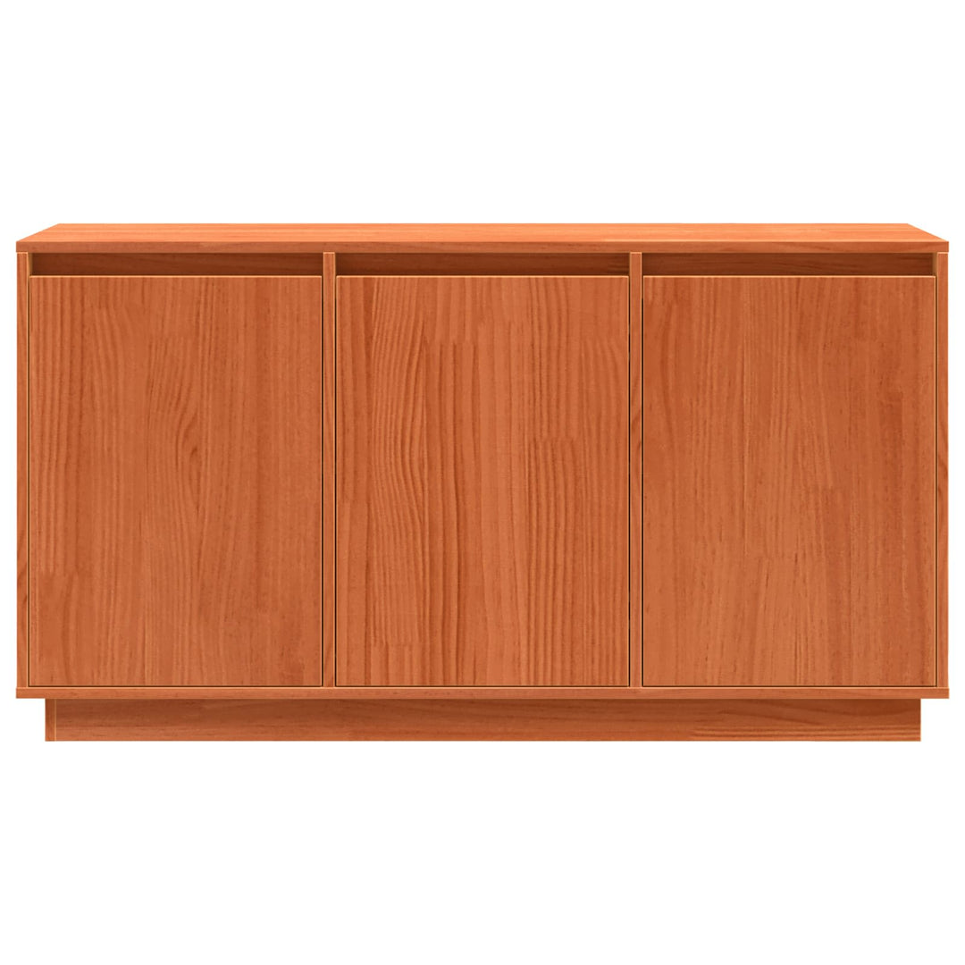Sideboard Brun eg 111 x 34 x 60 cm Massiv fyrretræ