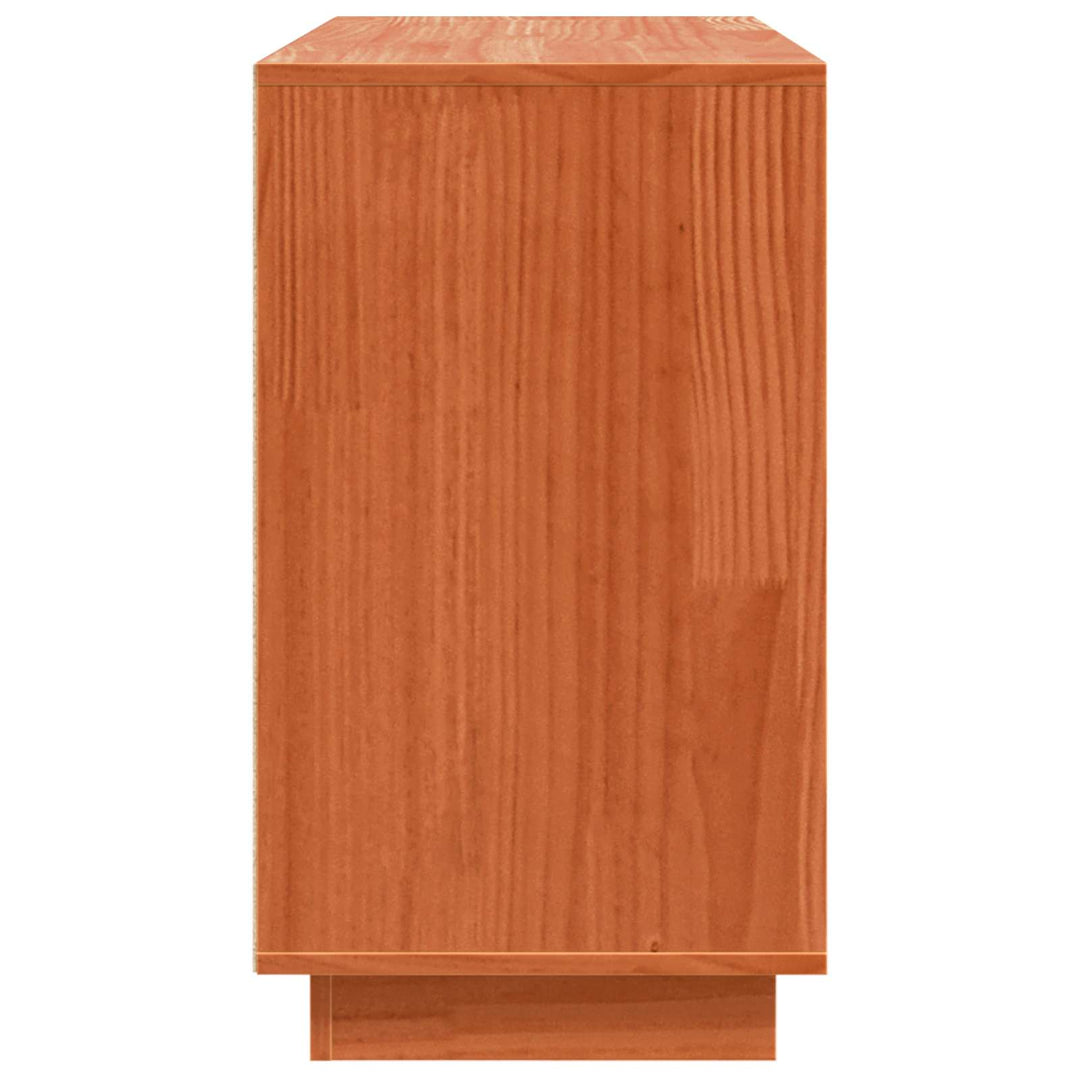Sideboard Brun eg 111 x 34 x 60 cm Massiv fyrretræ