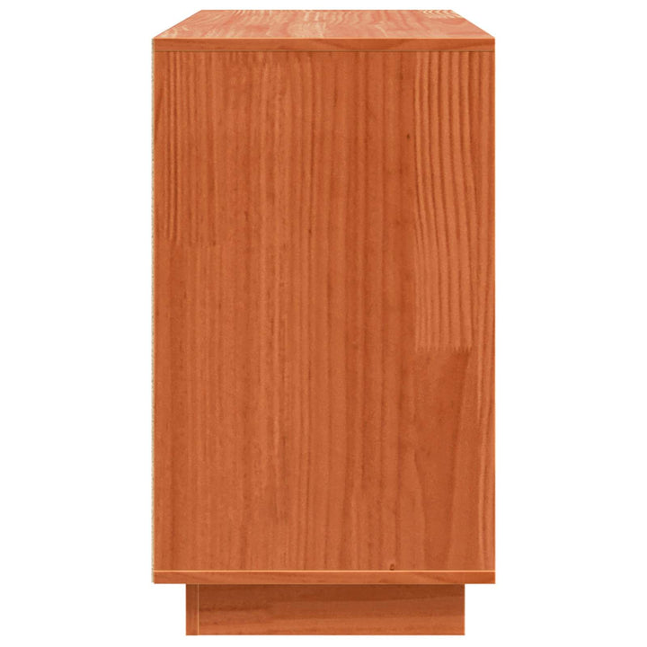 Sideboard Brun eg 111 x 34 x 60 cm Massiv fyrretræ