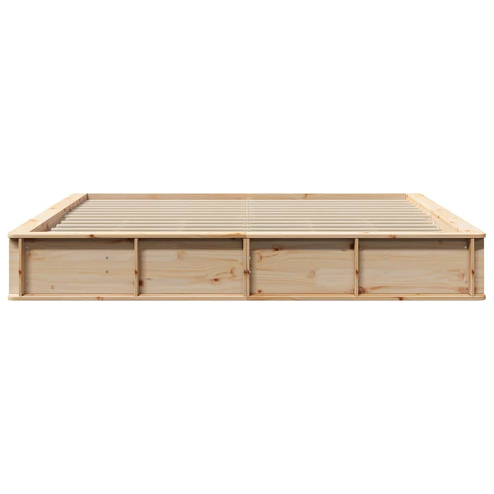 Sengestel Brun 180 x 200 cm Massiv fyrretræ