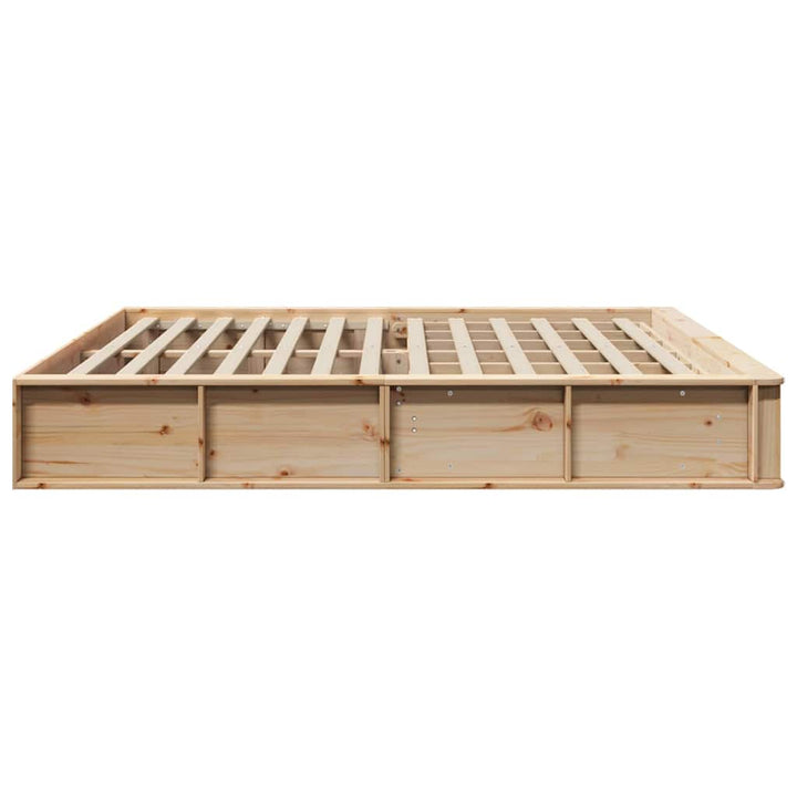 Sengestel Brun 180 x 200 cm Massiv fyrretræ