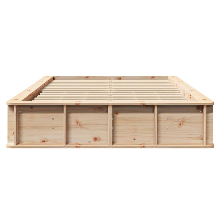 Sengestel Brun 120 x 200 cm Massiv fyrretræ